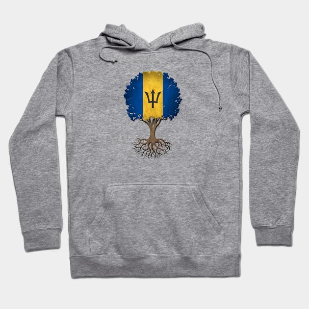 Tree of Life with Barbadian Flag Hoodie by jeffbartels